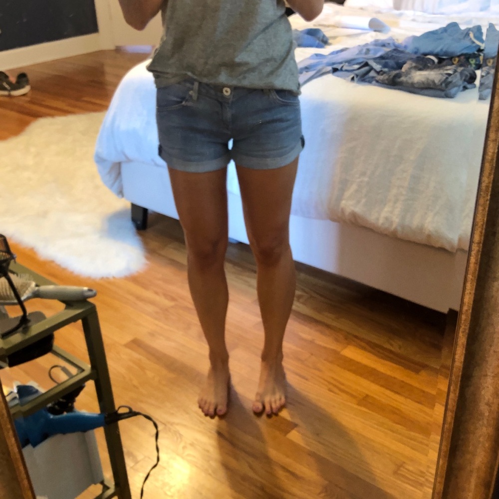 HUDSON Cuffed Jean Shorts